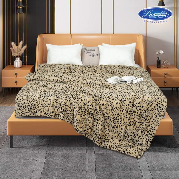 Chăn lông chồn họa tiết da báo