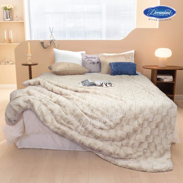 Chăn lông chồn màu BE