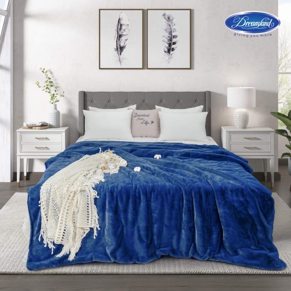 Chăn lông chồn xuất khẩu Mỹ - DARK BLUE