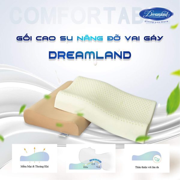 Gối cao su nâng đỡ vai gáy xuất khẩu