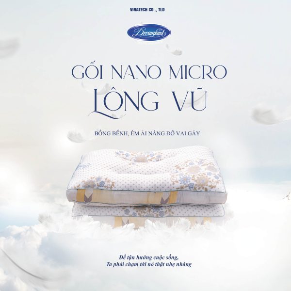Gối Nano Micro lông vũ